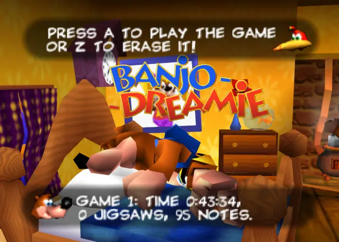 Banjo-Dreamie Title Screen