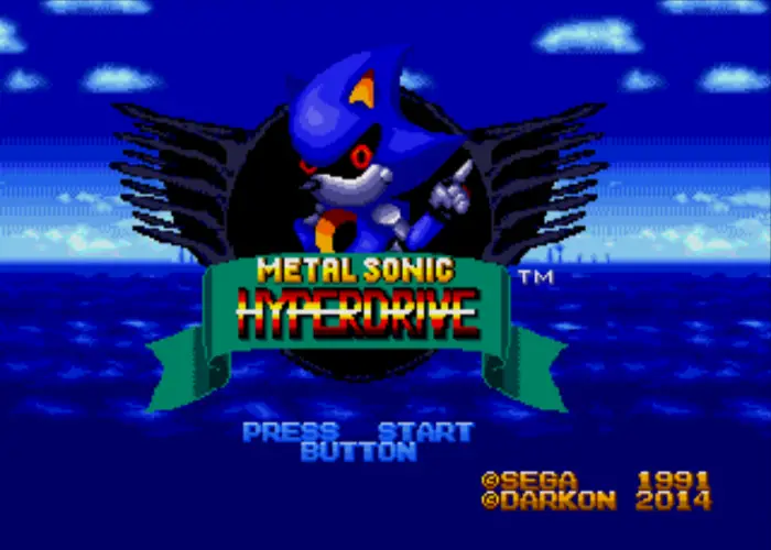 Metal Sonic Hyperdrive Title Screen