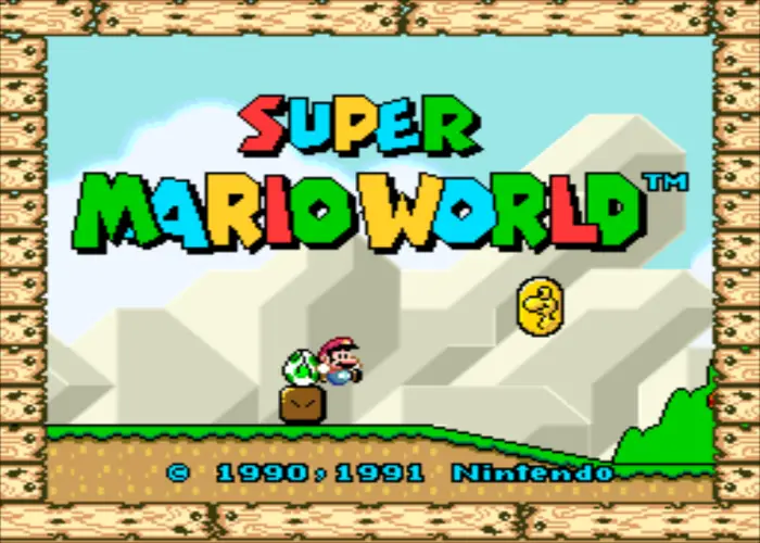 Super Mario World Co-Op Title Screen