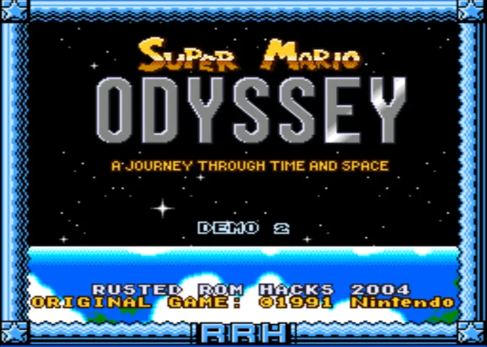 Super Mario World Odyssey Title Screen