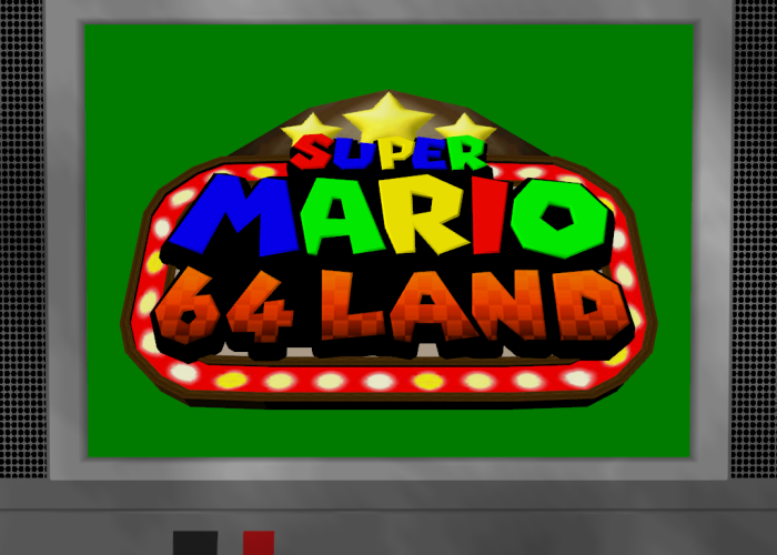 Super Mario 64 Land Title Screen