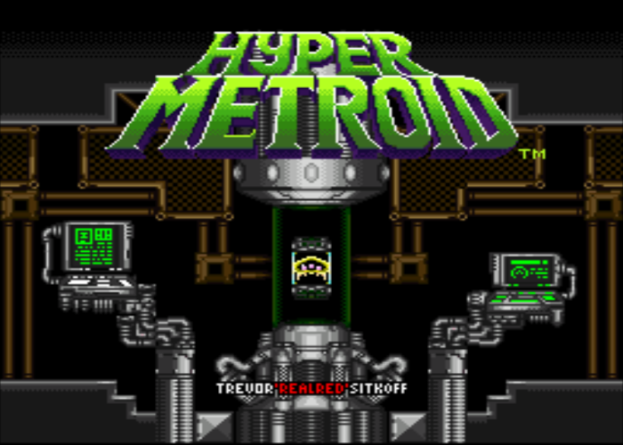 Hyper Metroid Title Screen