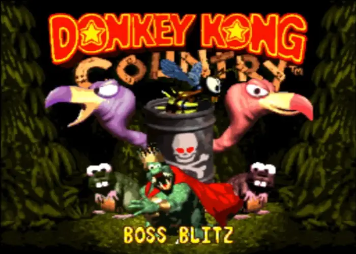 DKC Boss Blitz Title Screen