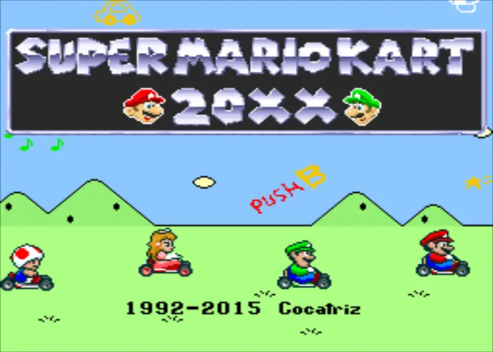 Super Mario Kart 20XX Title Screen