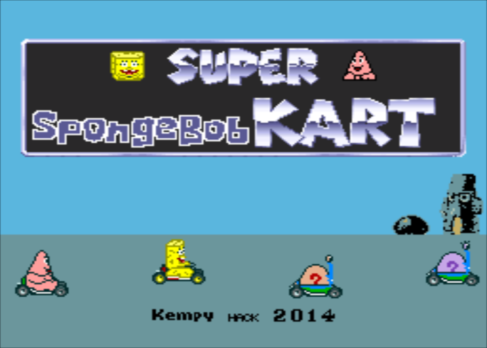 Super SpongeBob Kart Title Screen