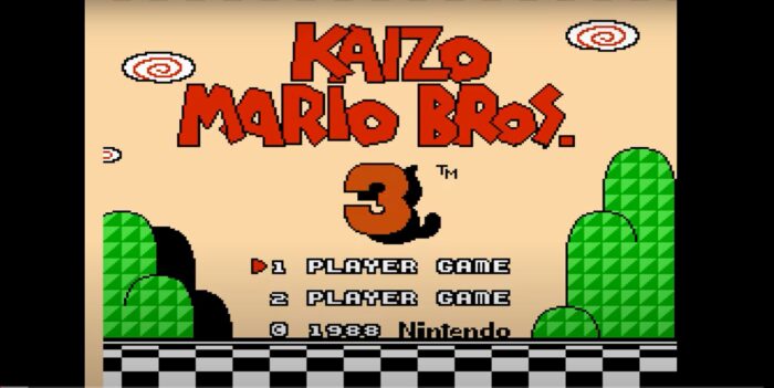 Kaizo-Mario-Bros-3-Title-Screen